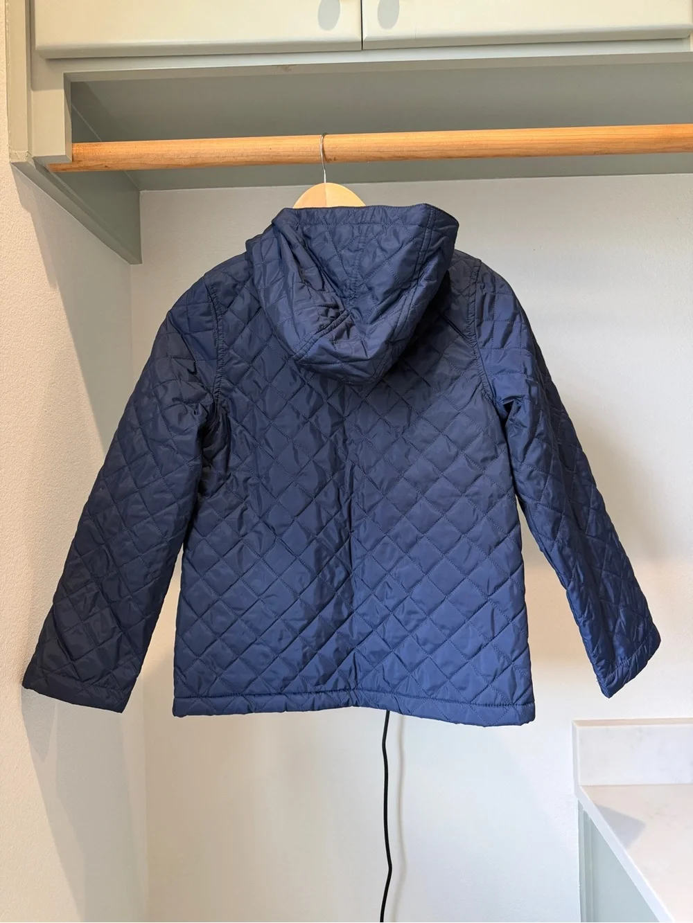 NWOT Children’s Place Place Quilted Puffer Jacket in Navy, size 10/12 Large